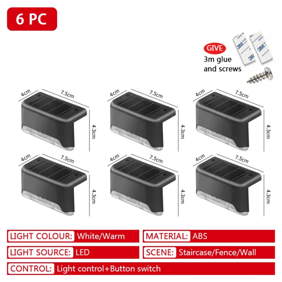 Solar Waterproof Outdoor LED Step Lights