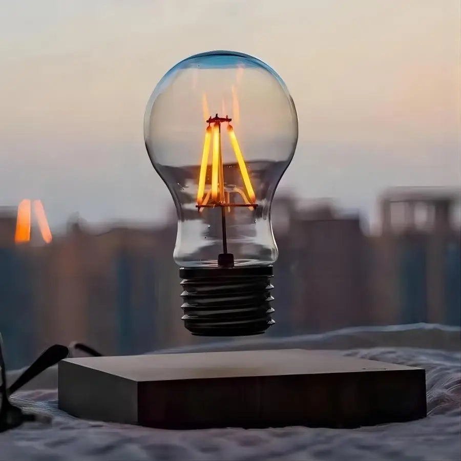 Levitating LED Bulb Lamp – Magnetic Floating Light with Warm Ambient Glow