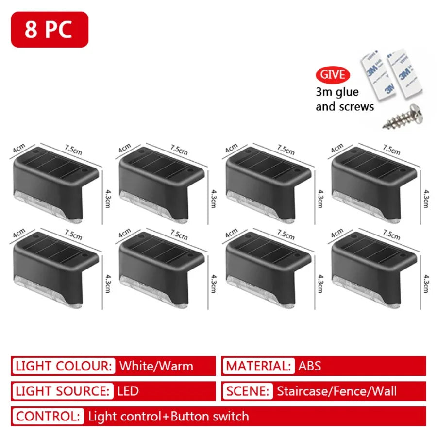 Solar Waterproof Outdoor LED Step Lights
