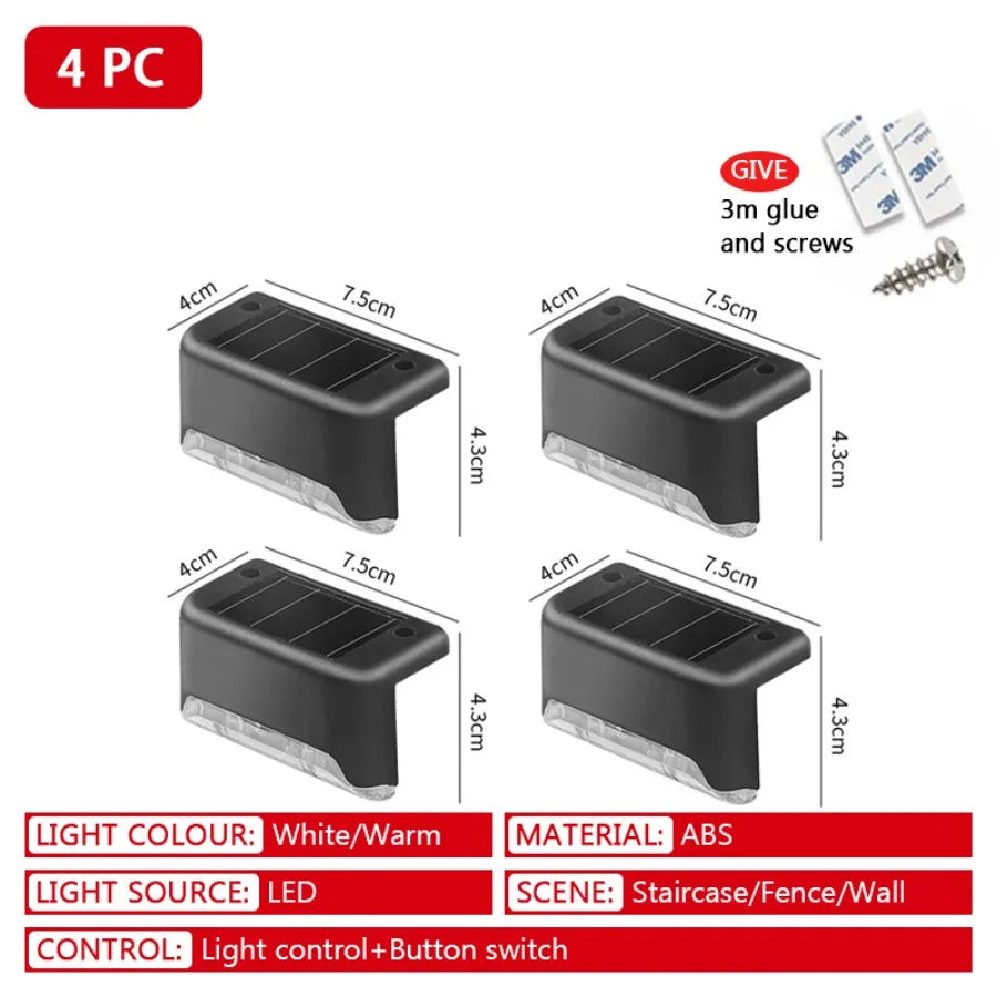 Solar Waterproof Outdoor LED Step Lights
